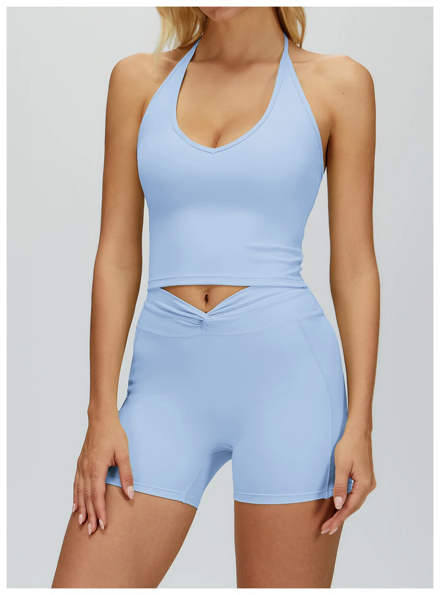 Women's V Neck Halter Tank Top