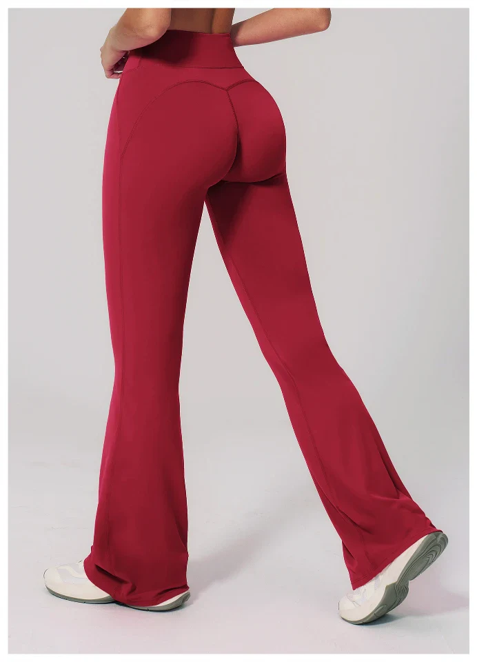 Cloud-Like High Waist Hip Lift Flared Pants