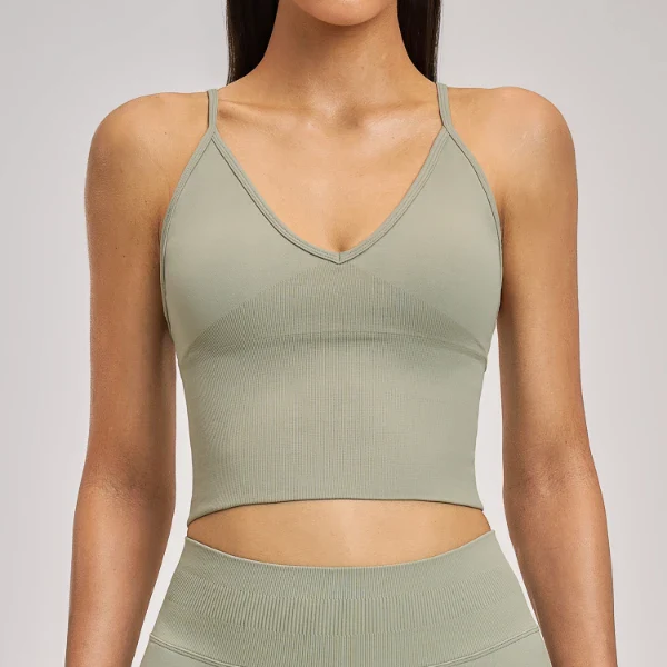 Women‘s Seamless Shockproof Yoga Tank Top