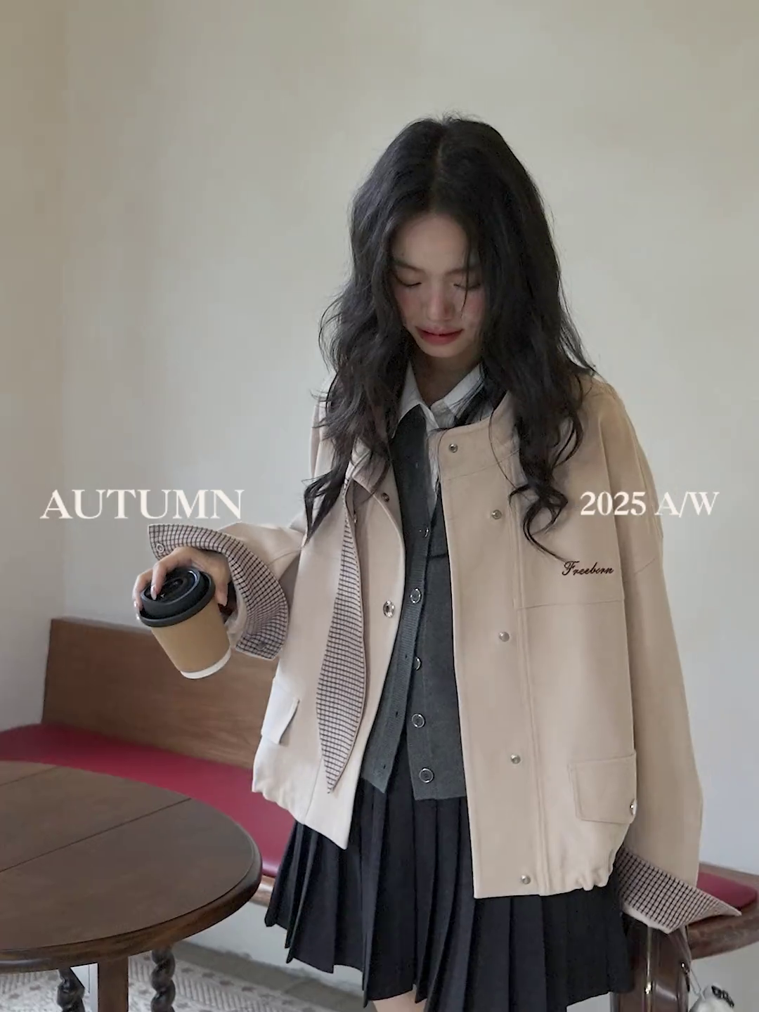 Plaid Spliced Jacket