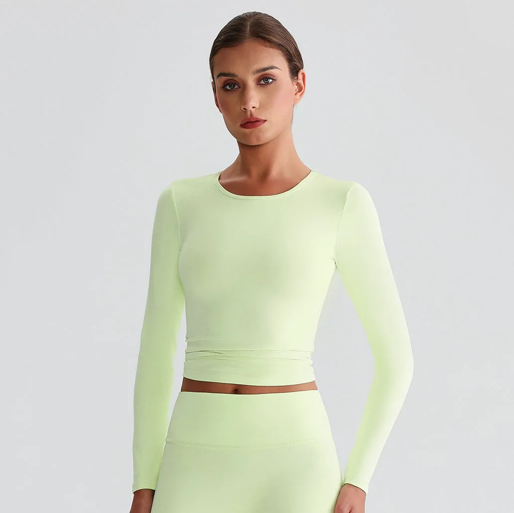 Recycled Slim Fit Yoga Long Sleeve Top