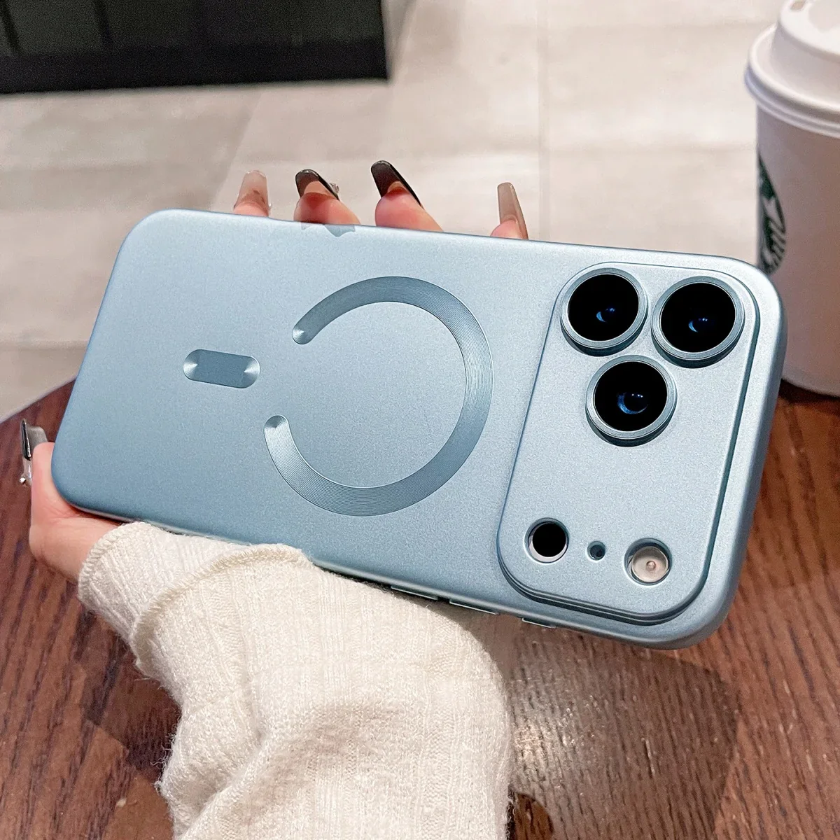 Apple iPhone - Metallic MagSafe Soft Case With Lens Protector