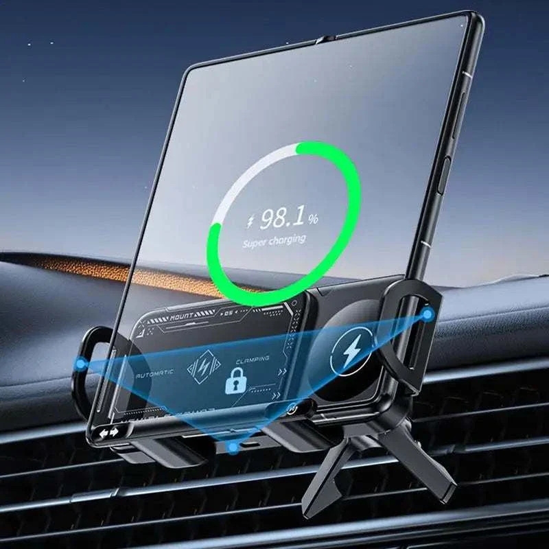 15W Wireless Car Charger Phone Holder (Vent Mount)