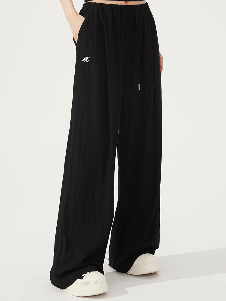 Cool & Breathable Lazy Wide-leg Pants