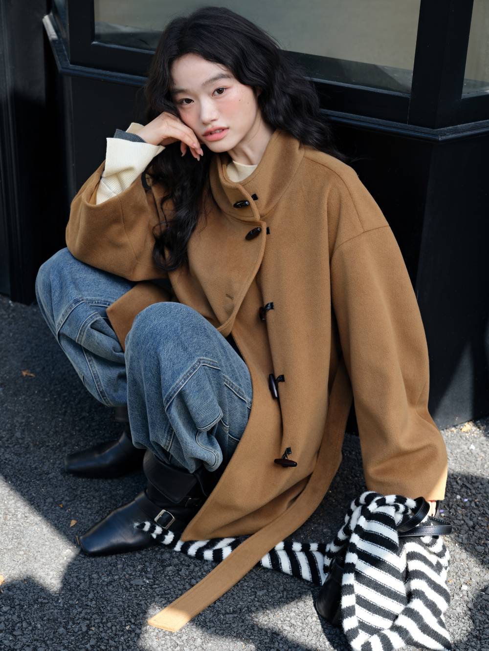 Funnel Neck Coat