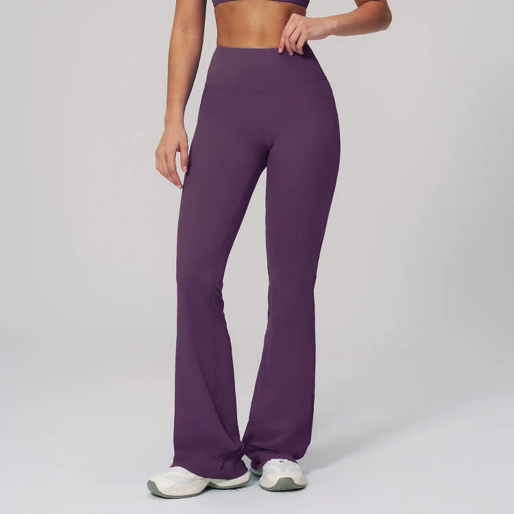 Cloud-Like High Waist Hip Lift Flared Pants