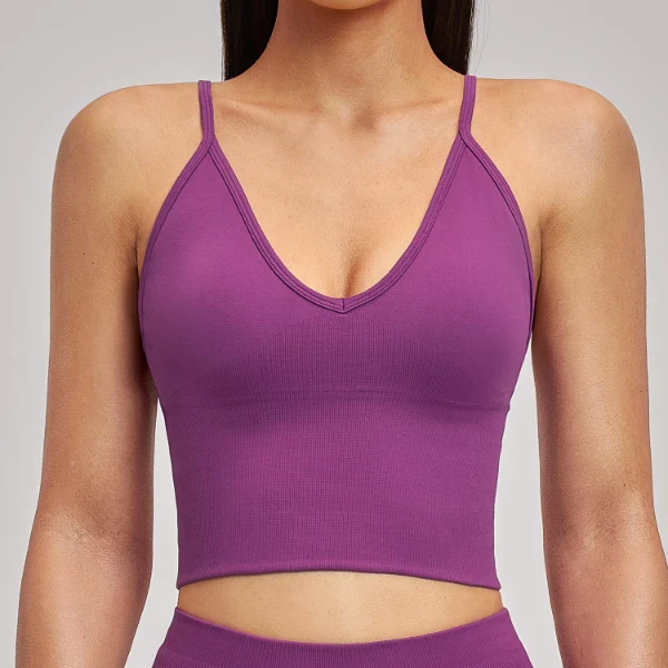 Women‘s Seamless Shockproof Yoga Tank Top
