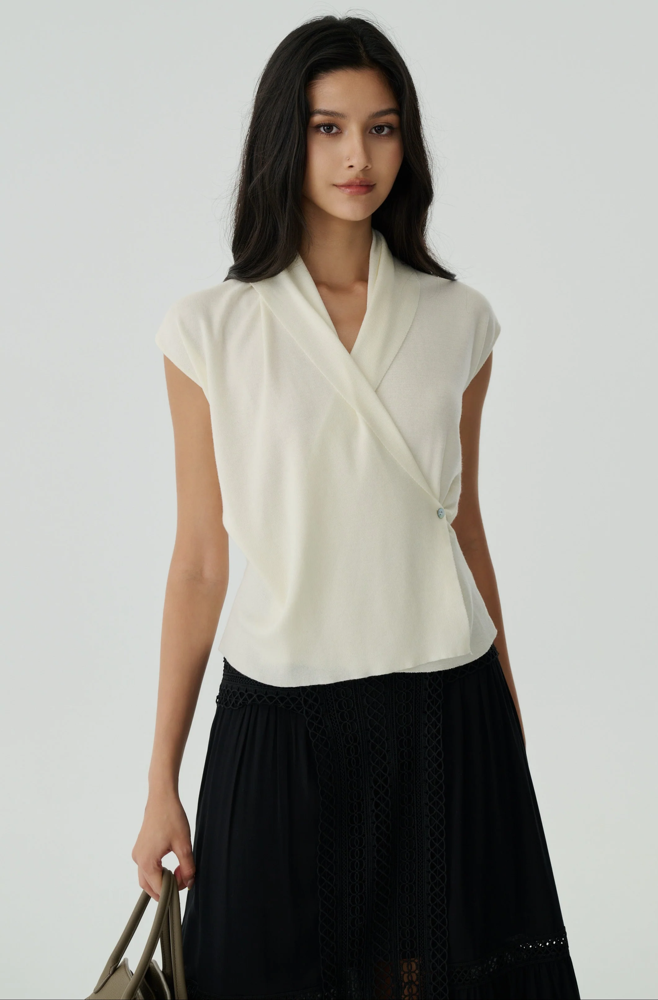 Keep in line cooling knit top in white