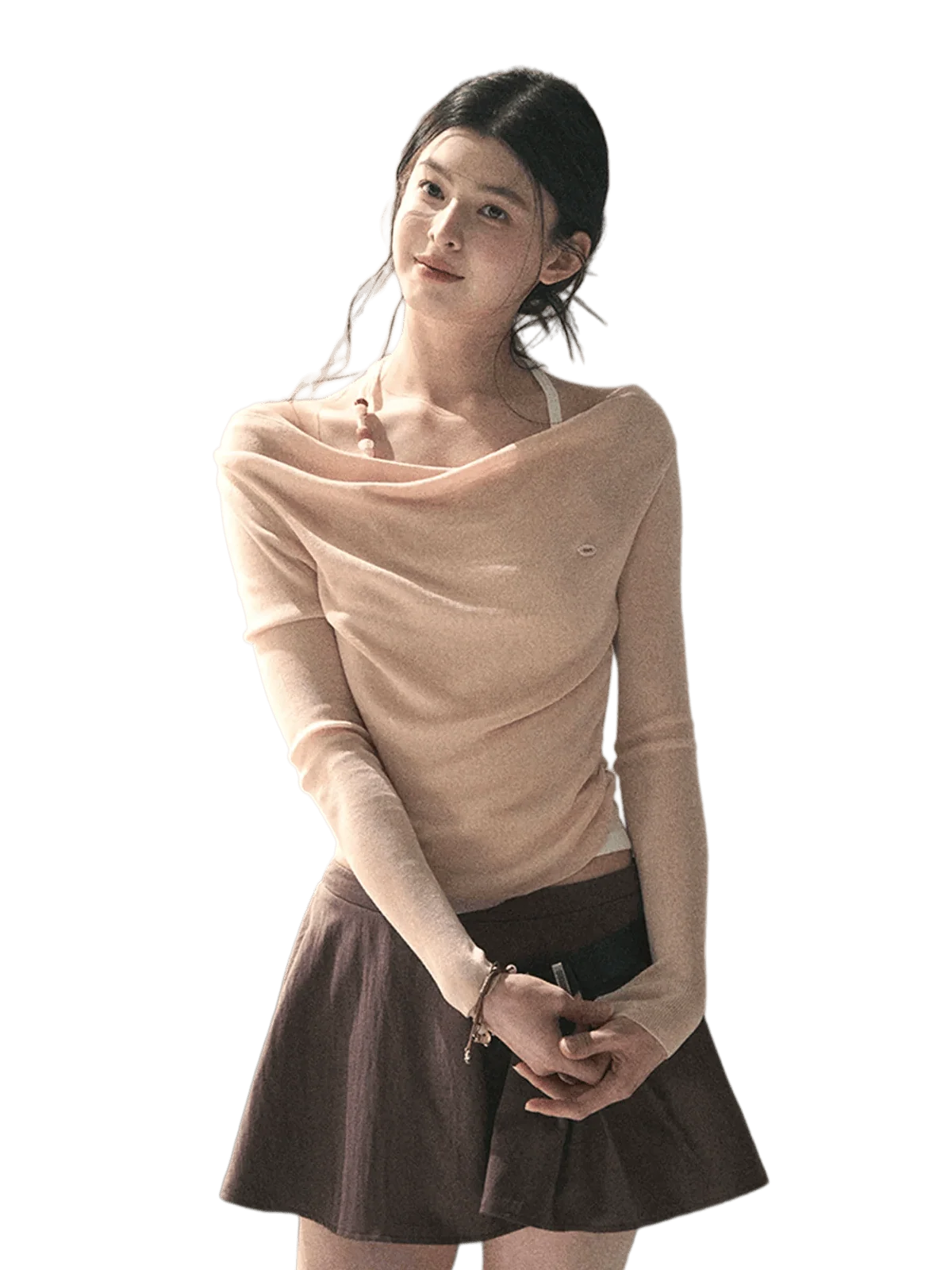 Sugar Frost Off-Shoulder Top