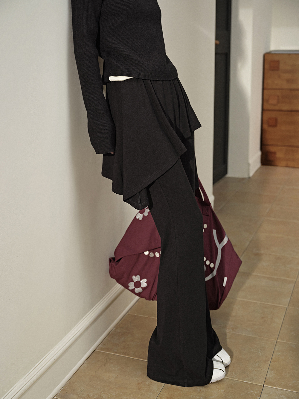 Skirt Layered Pants
