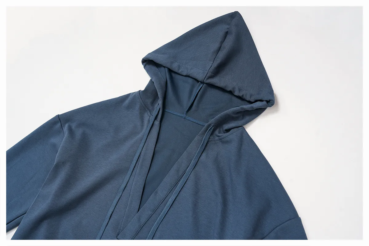 New Large Deep V Shaped Hoodie