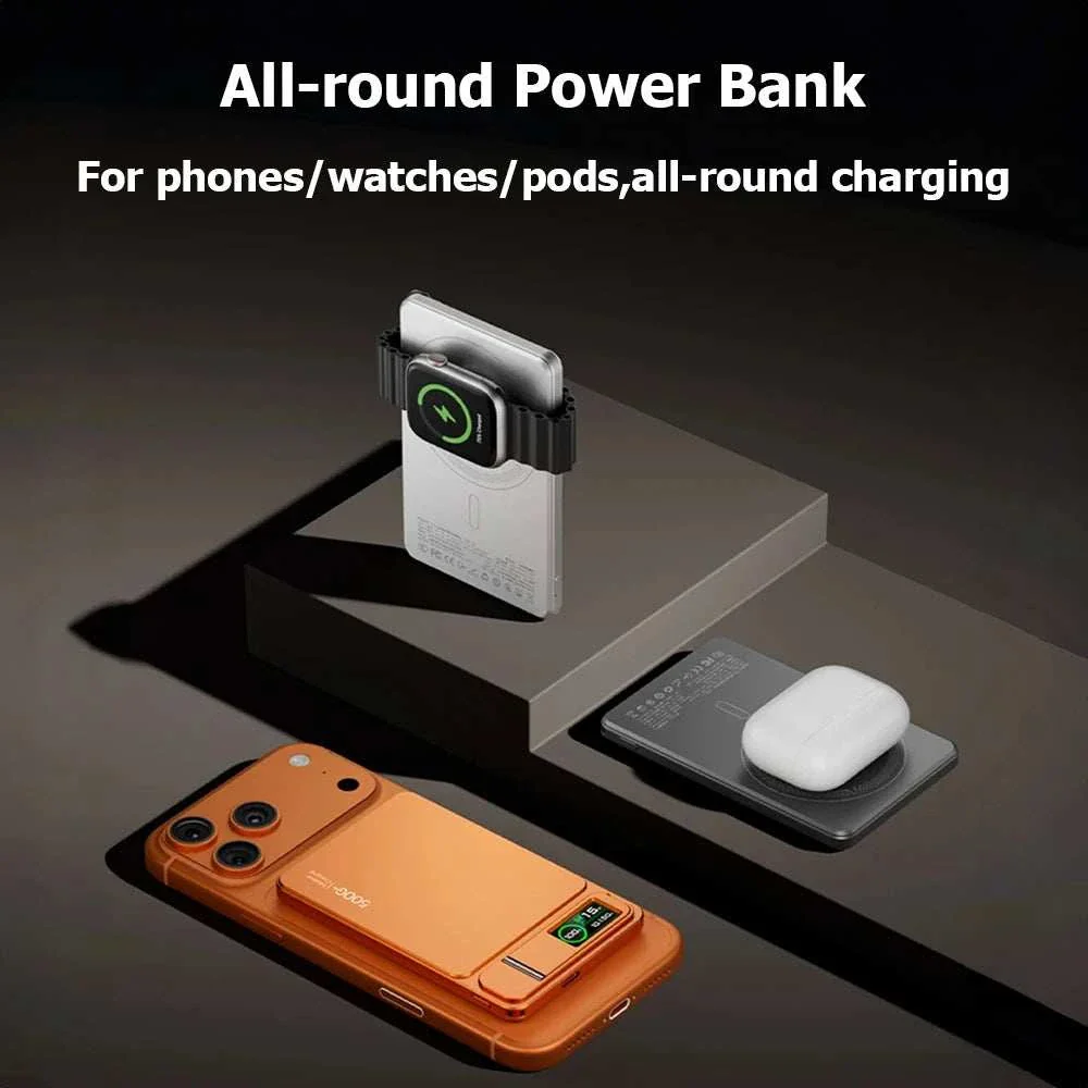 10000mAh Magnetic Wireless Power Bank – 15W MagSafe PD 20W Fast Charging