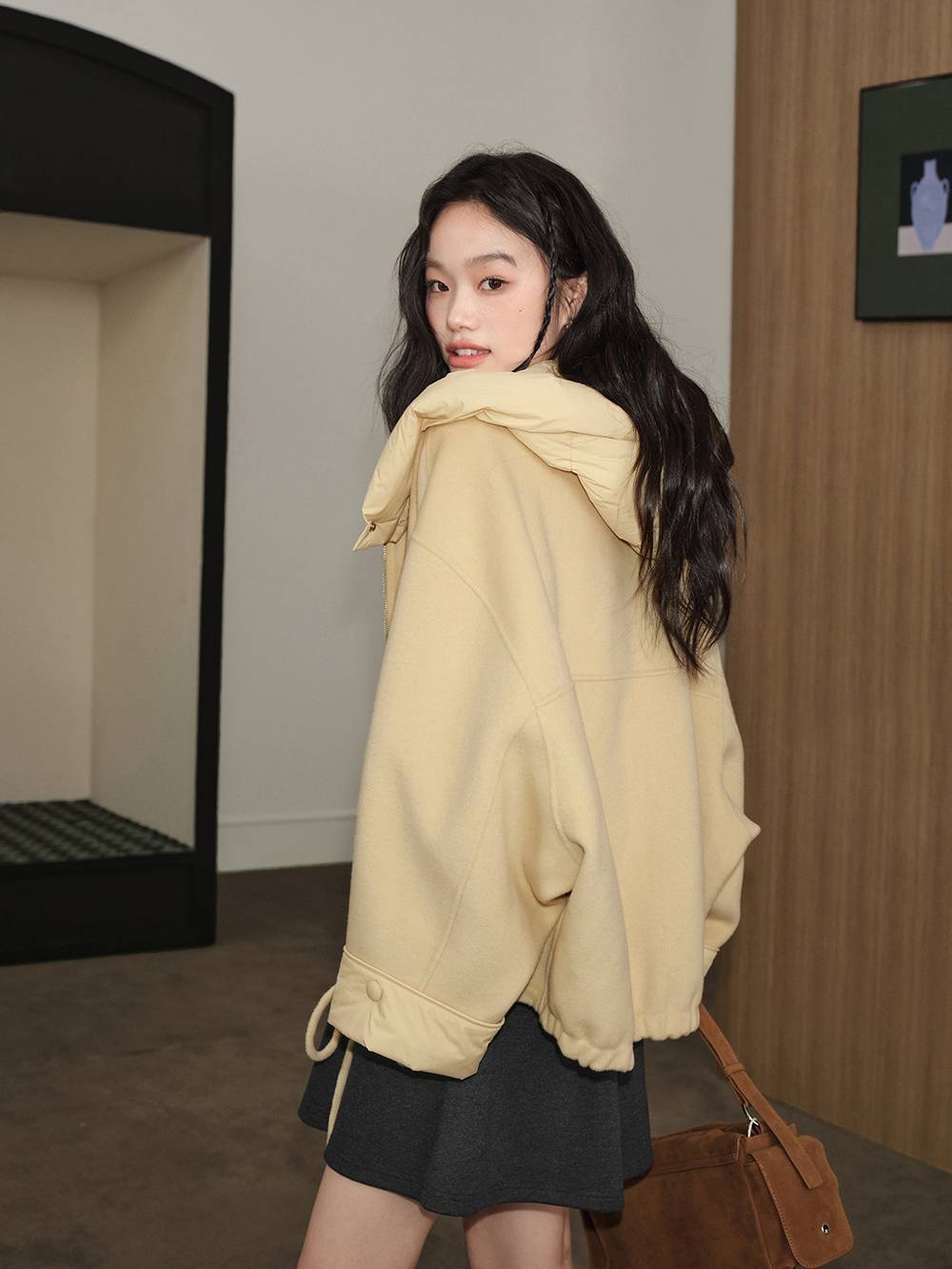 Hooded Yellow Coat