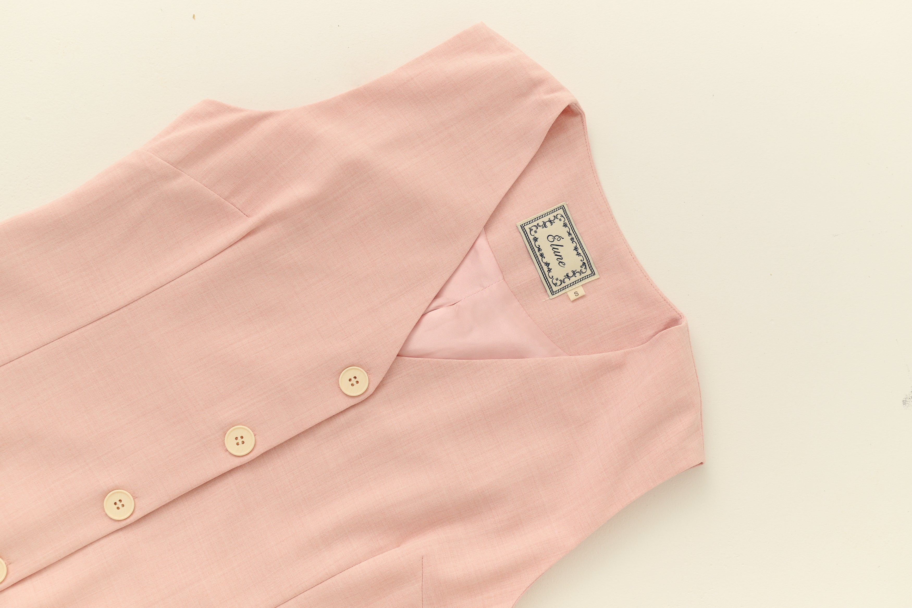The parisian button down shift dress in pink