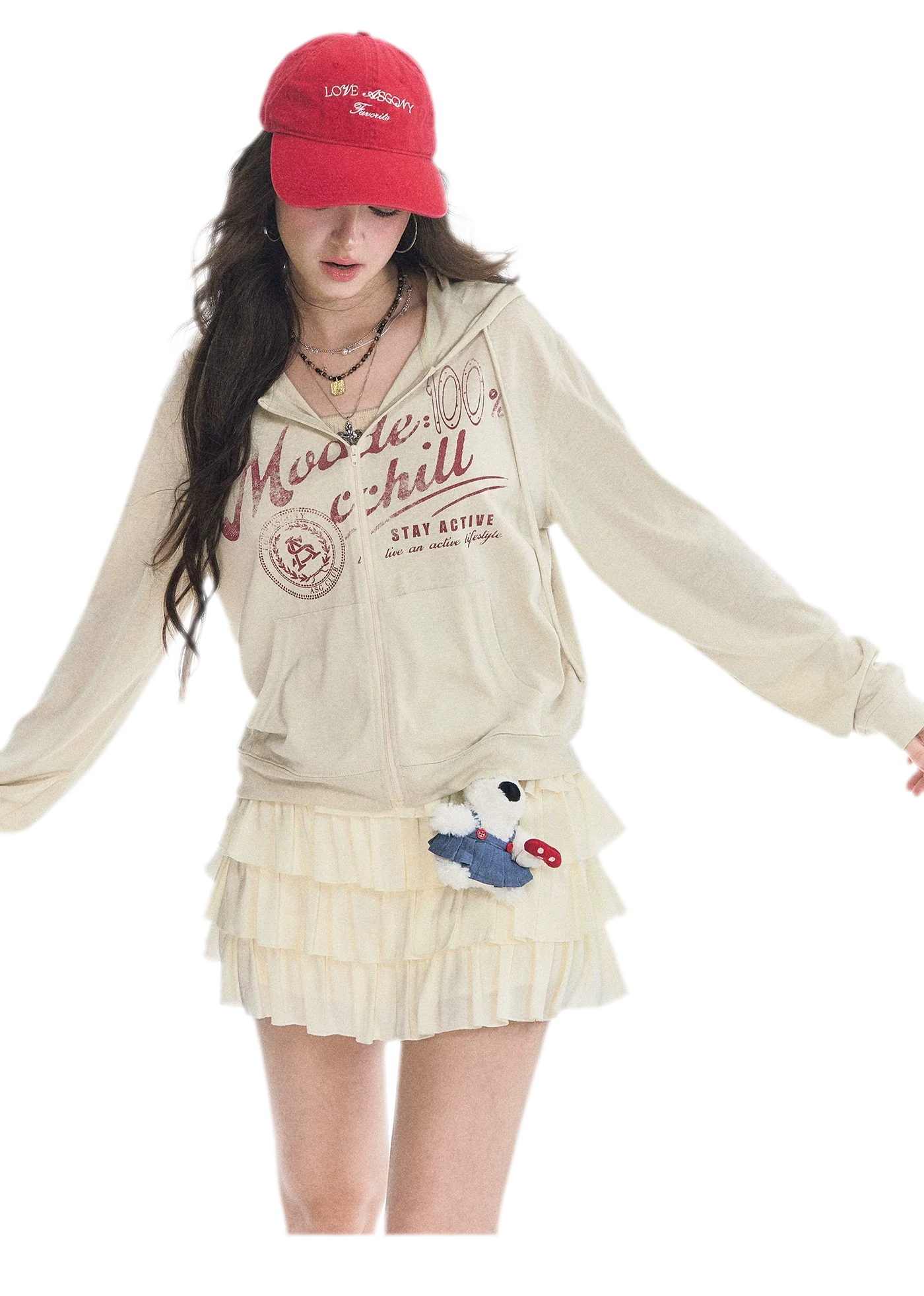 Lace Tiered A-Line Skirt