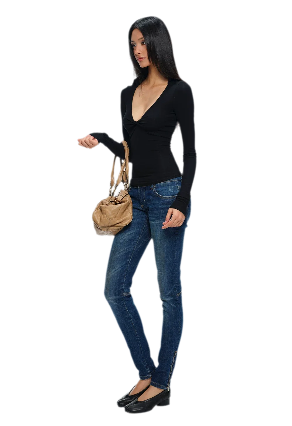 Twisted Knot Slim-Fit Top