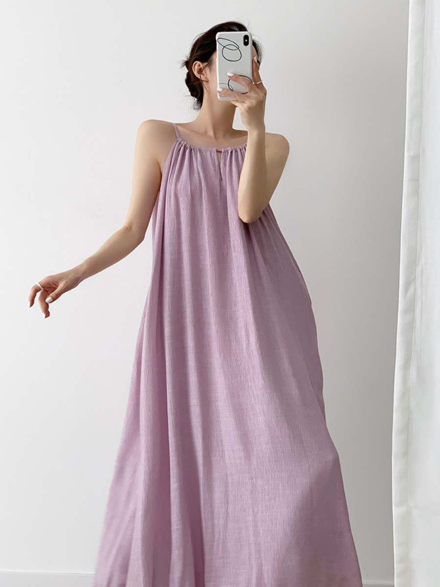 Xamorra Round Neck Maxi Dress