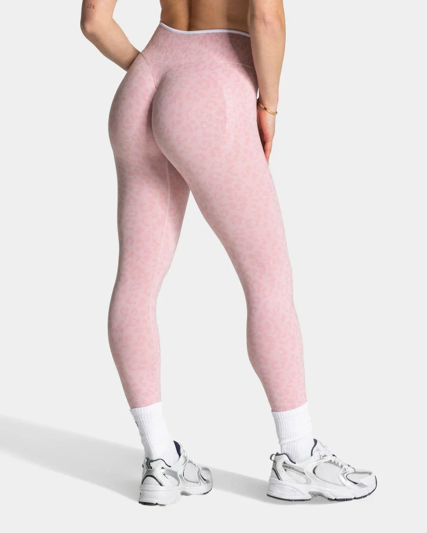 Seamless Leopard-print Yoga Fitness Leggings