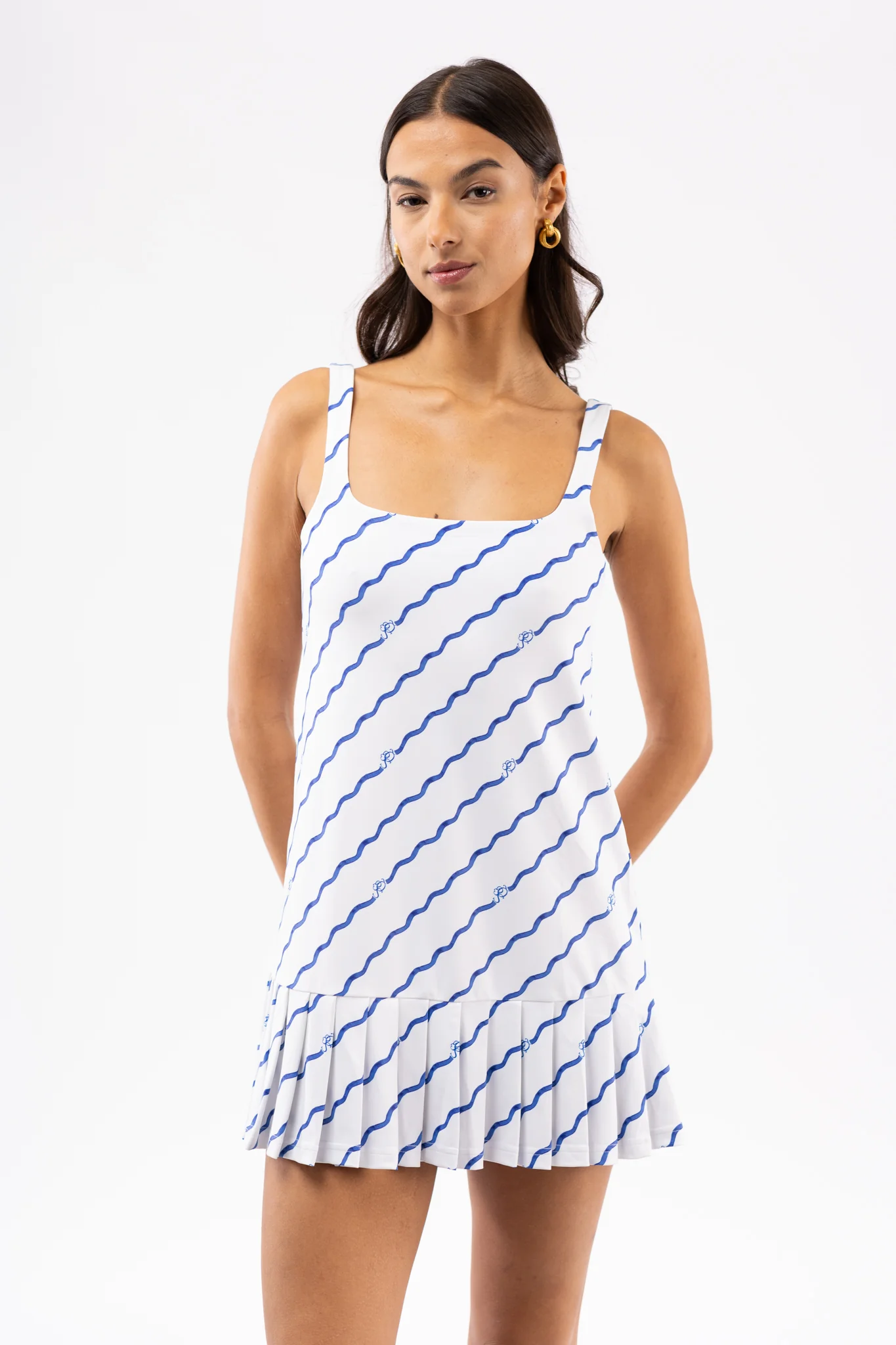 The Lucille Dress - Wave Stripe