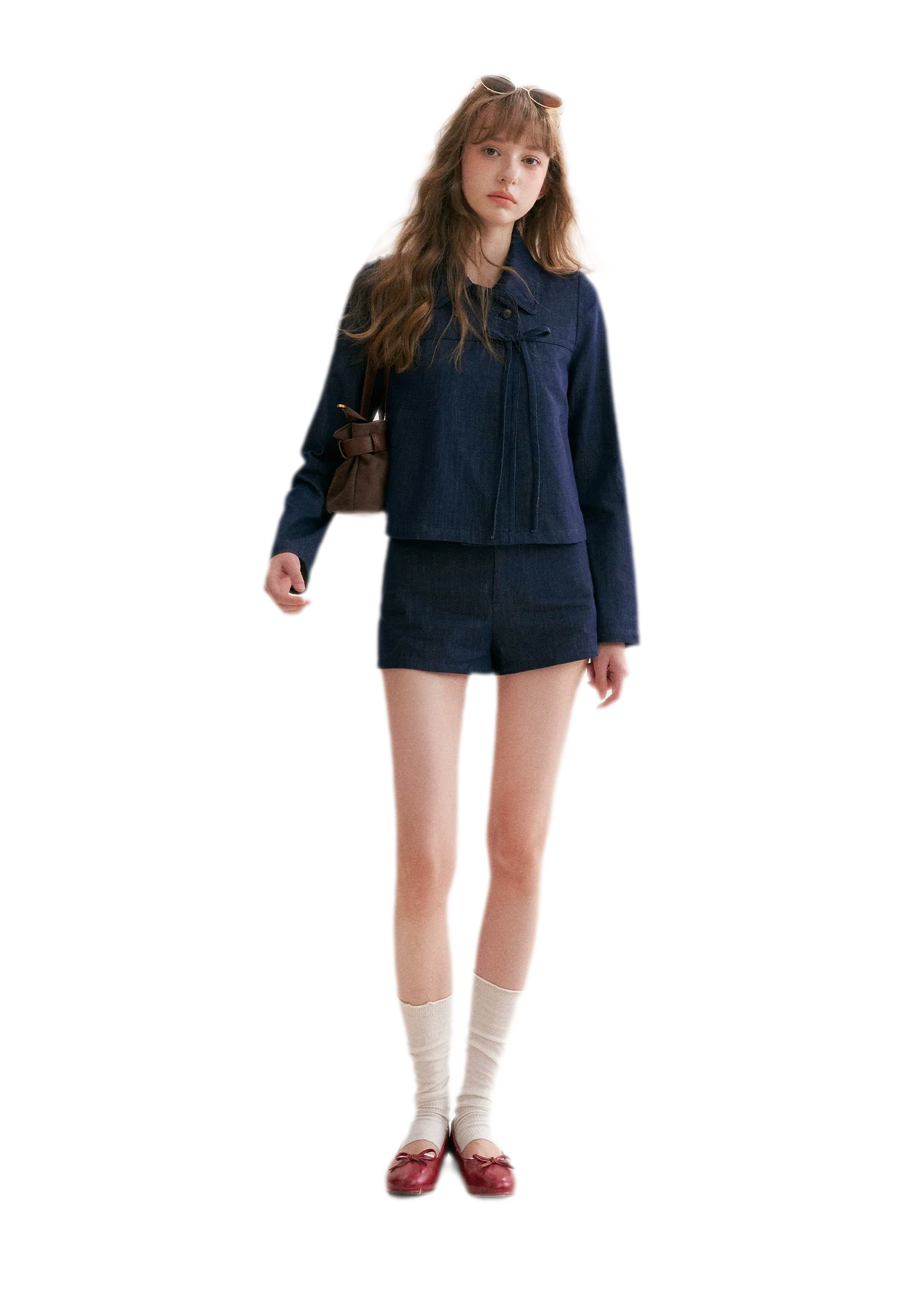 Lyocell Cotton Bow Denim Set
