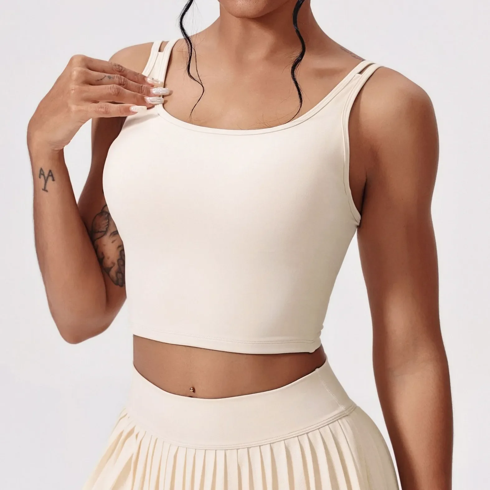 Beautiful Back Double Shoulder Straps Top