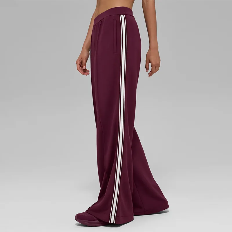 Women's Modal Air Layer Anti-Pilling Wide-Leg Casual Sports Pants QY6608