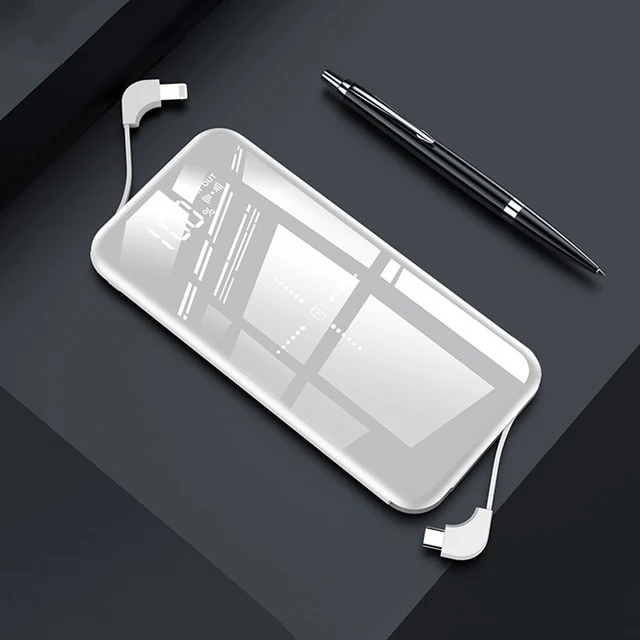 Slim 10000mAh Qi Wireless Charger Power Bank