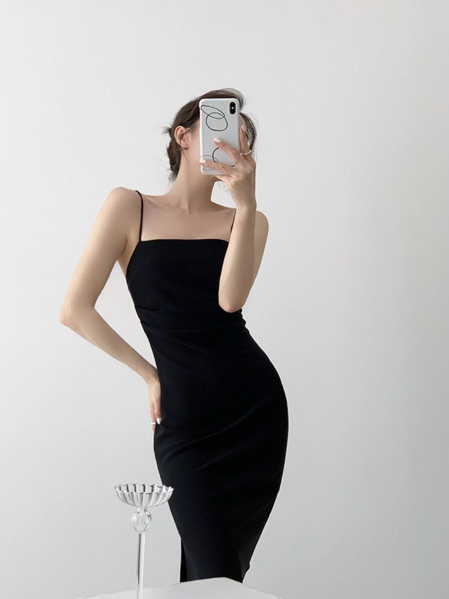 Xona Side Ruched Cami Dress