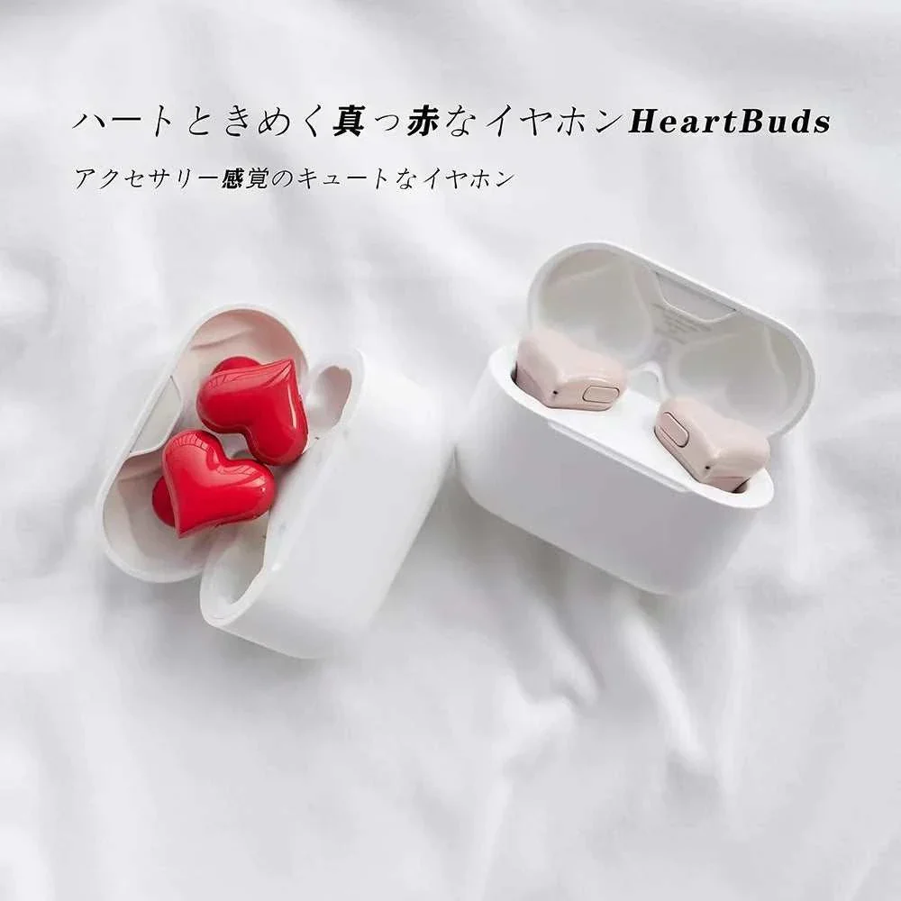 Love Heartbuds Bluetooth 5.3 Wireless Earbuds with HiFi Stereo