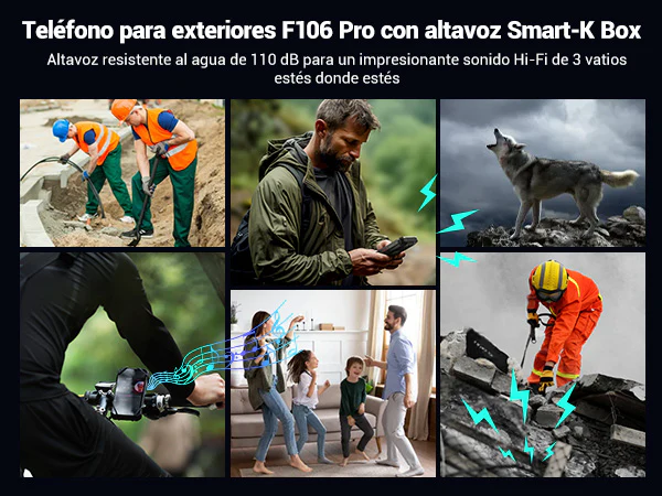 Celular Móvil Fossibot F106 Pro Doble Sim 8gb Ram + 256gb Rom 12000 Mah