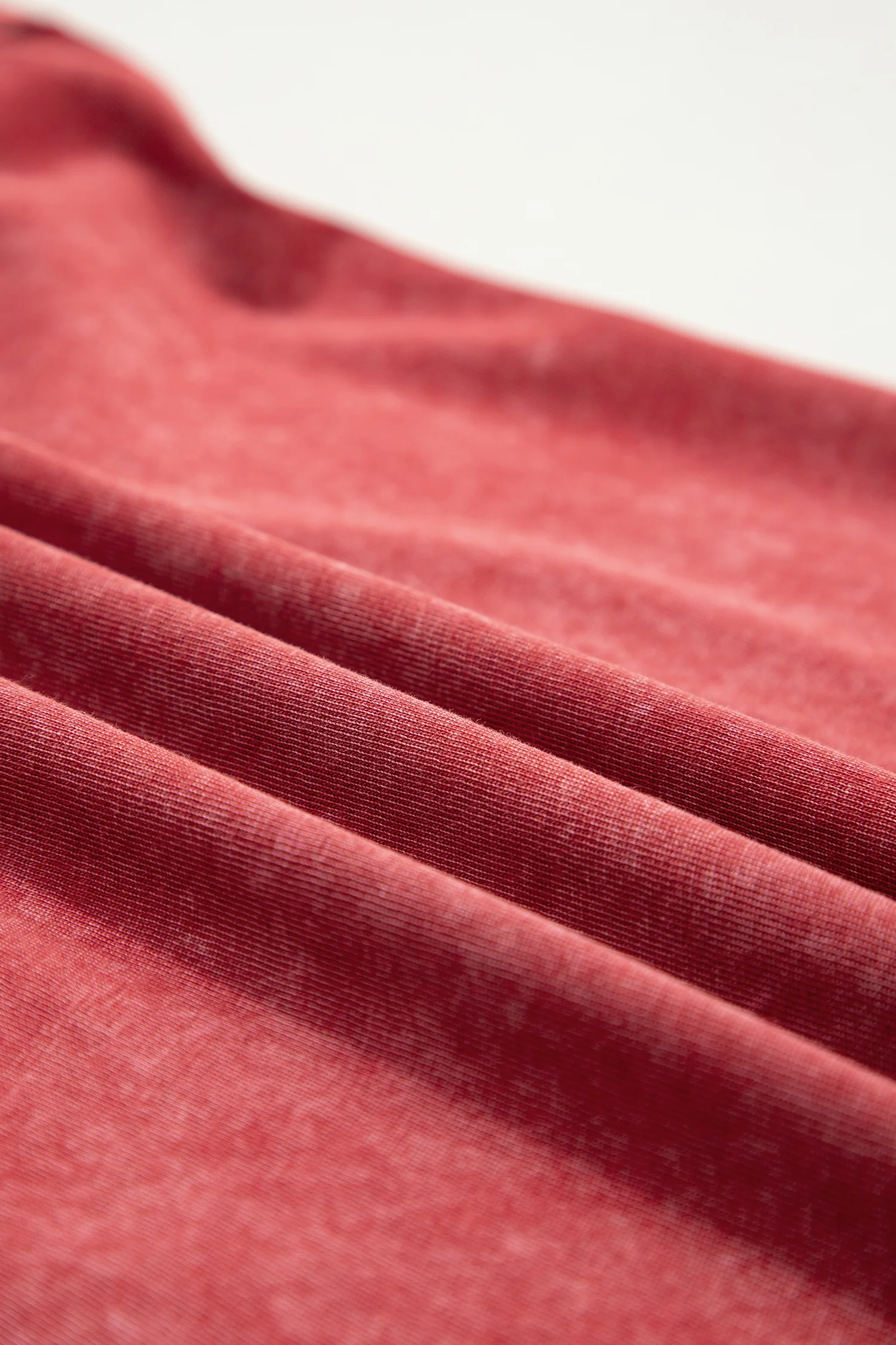 Summer Red Mineral Wash V Neck Tank Top