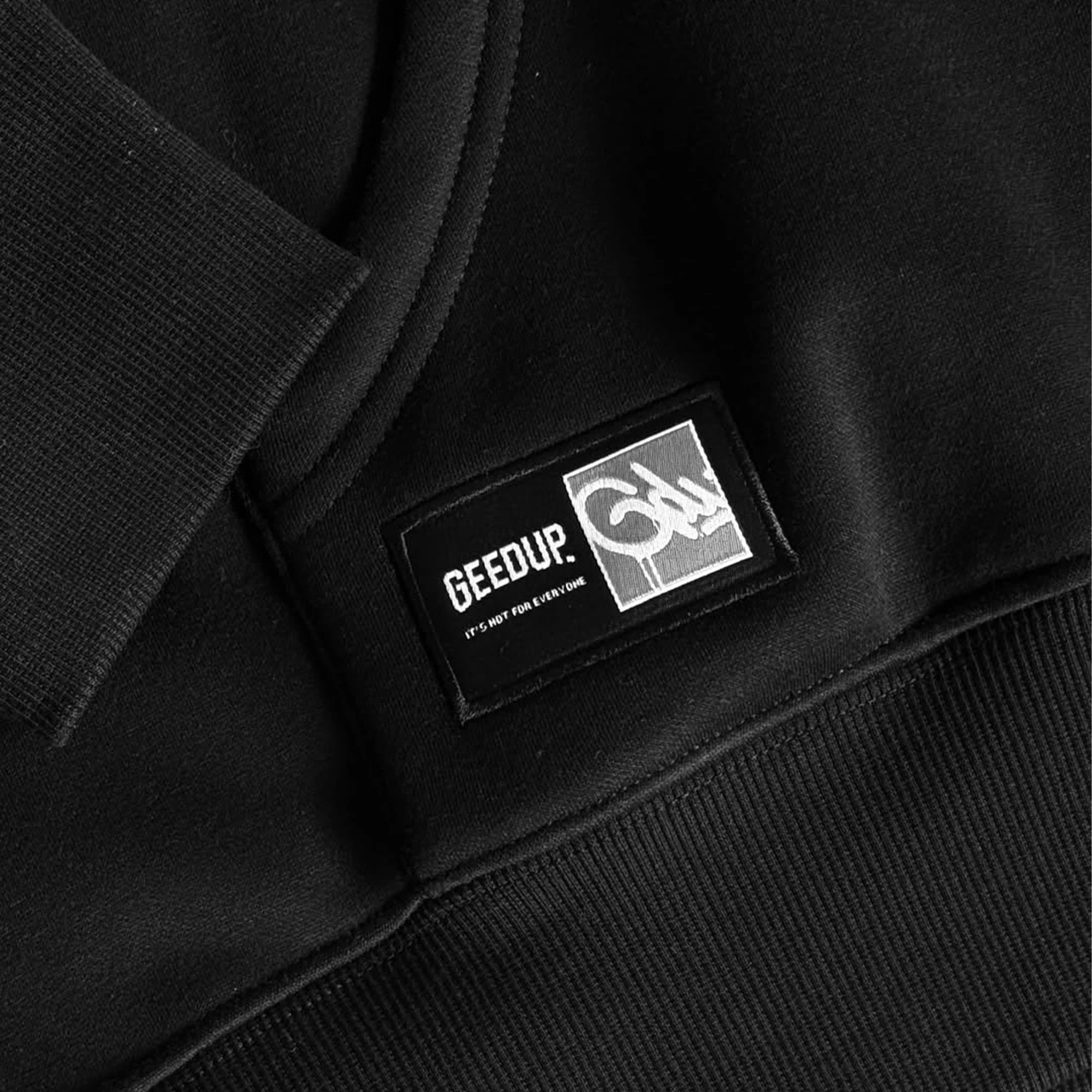 Geedup Team Logo/Handstyle Hoodie 'Black / Red' (2026)