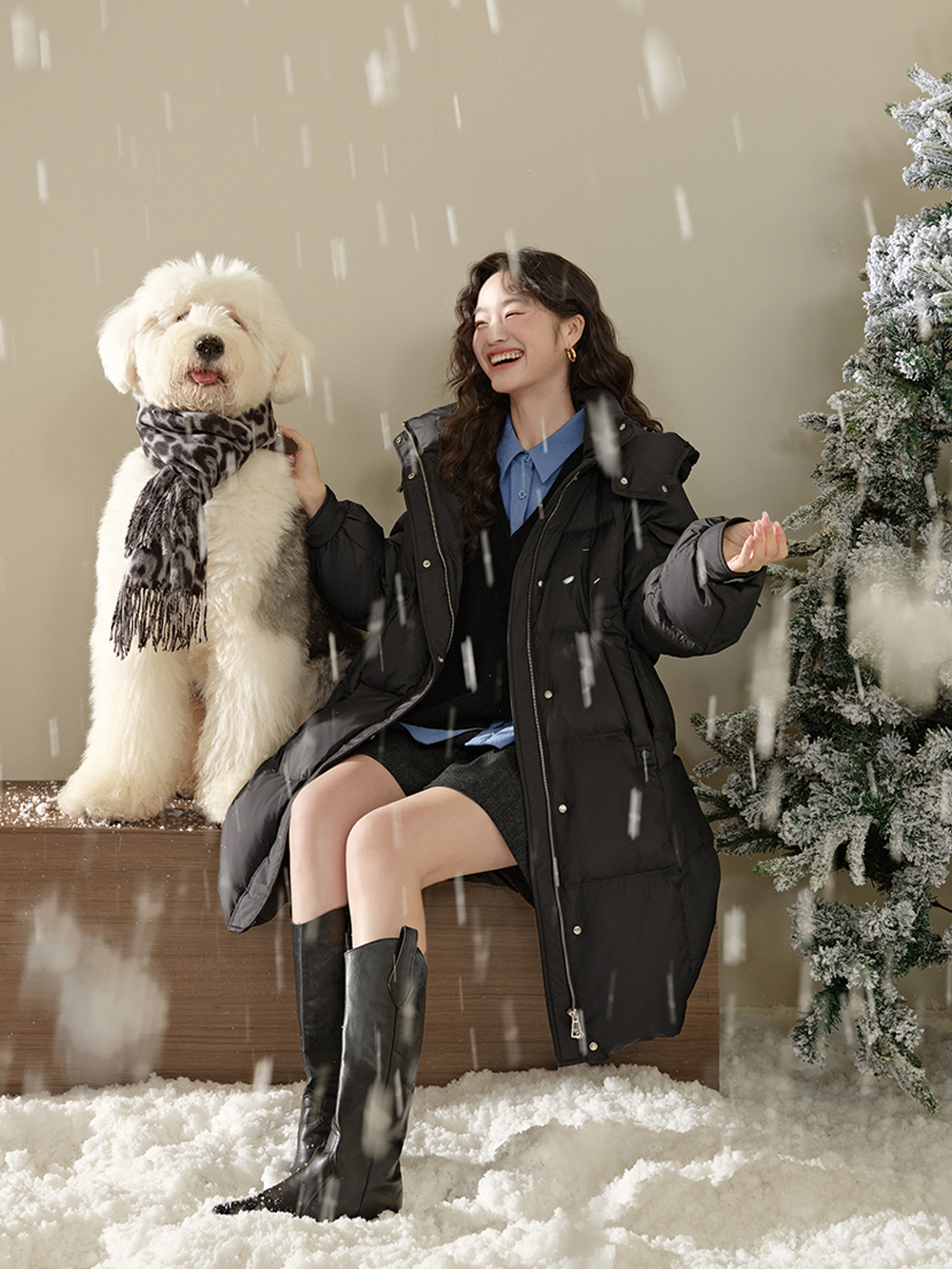 Hooded Down Coat
