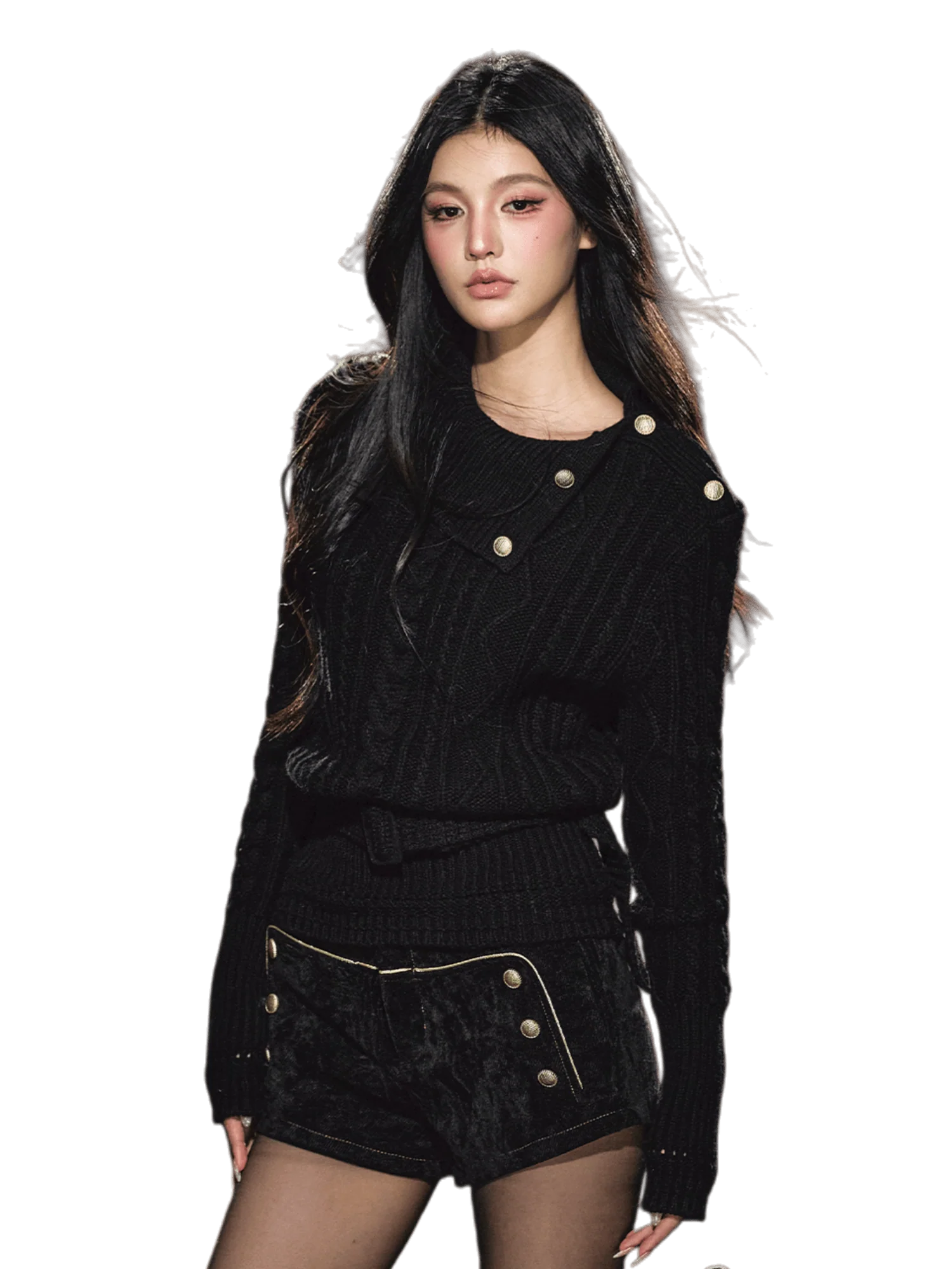 Australian Wool Cable Knit Turtleneck Sweater