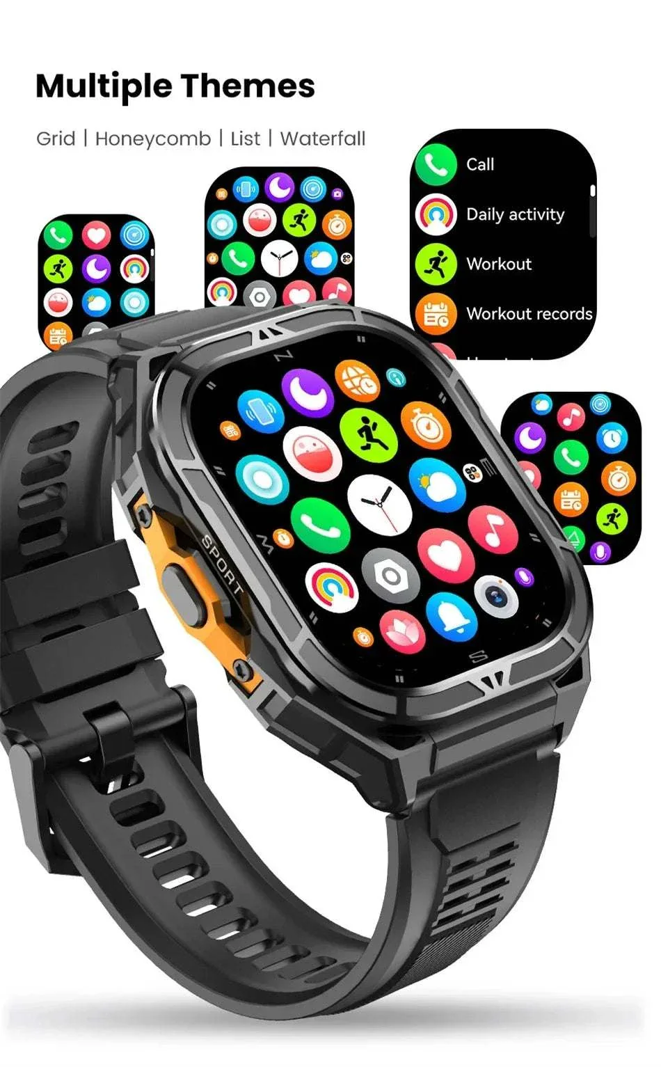 Terra-X GPS Rugged Smartwatch | 1.96