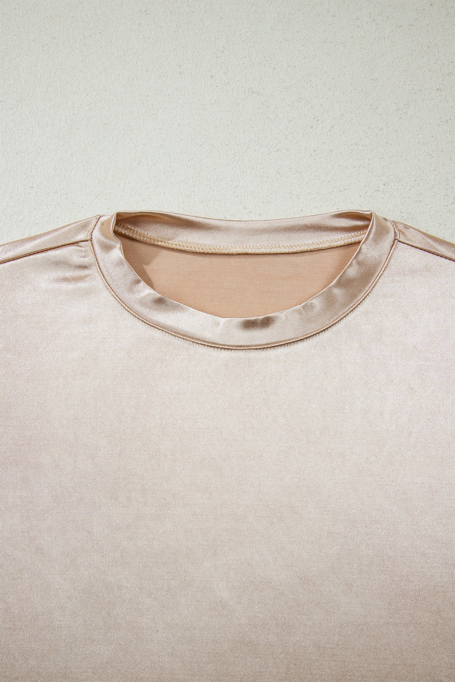 Summer Gold  Round Neck Metallic Tank Top