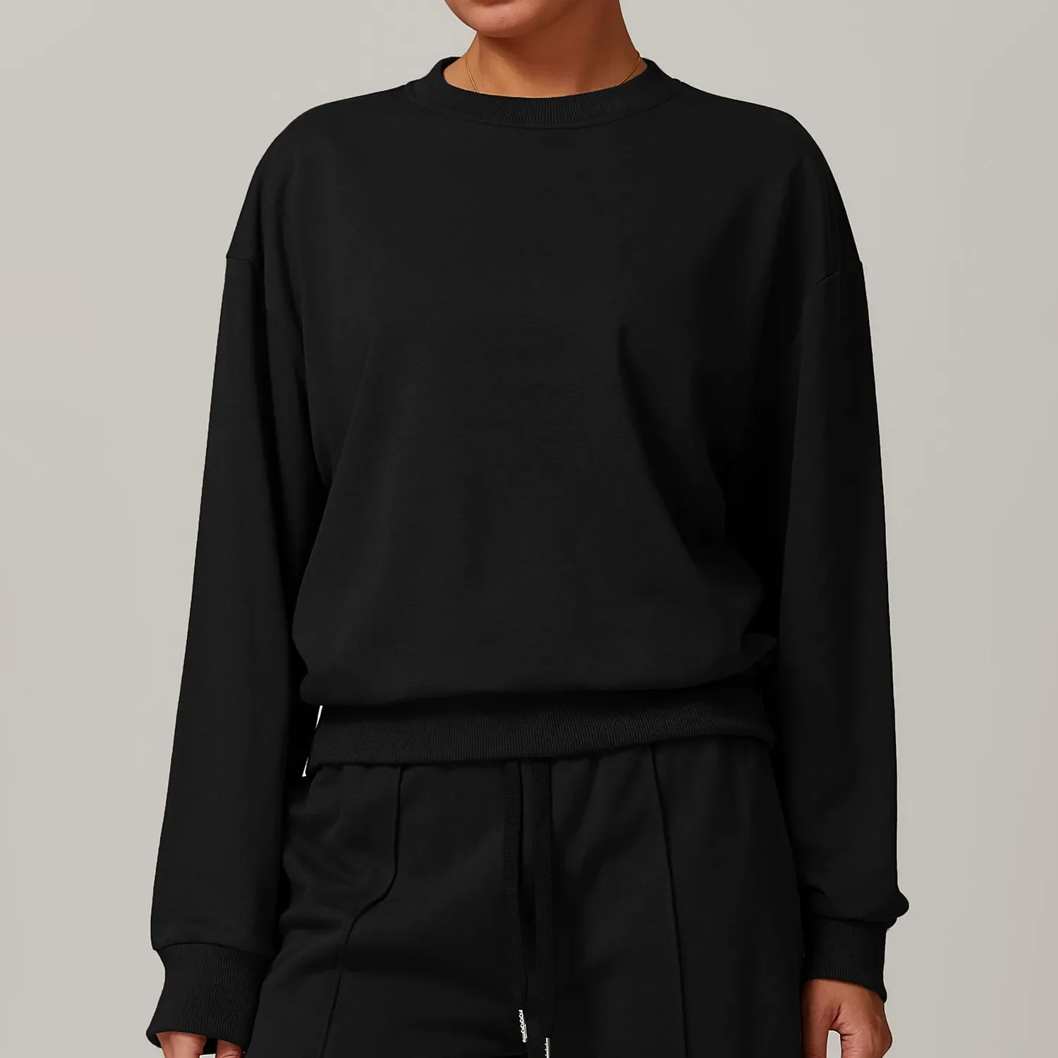 Casual Crew Neck Pullover