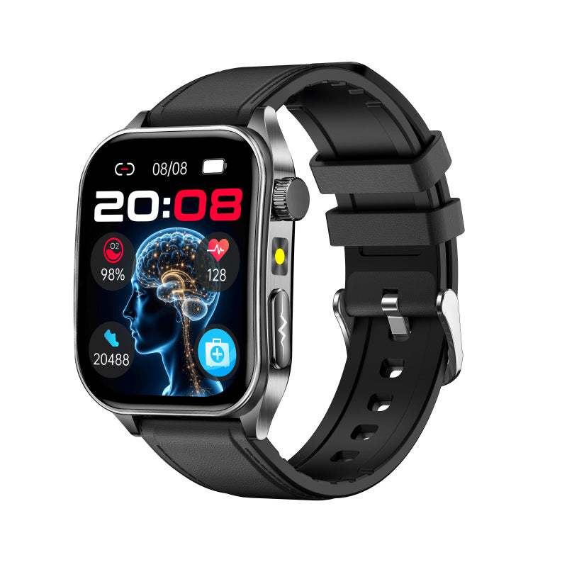 Dual-Head Laser Health ECG Uric Acid Blood Lipid HRV Bluetooth Watch
