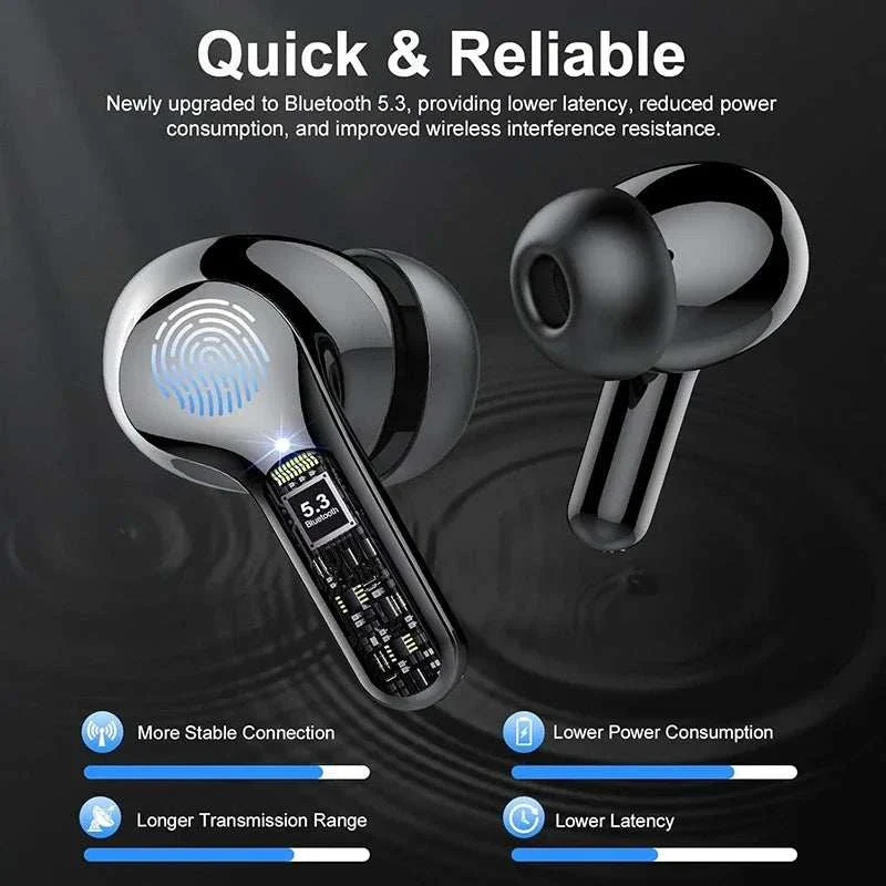 Woowill SoundPure Pro | BT 5.3 HiFi Earbuds with 60H Playtime