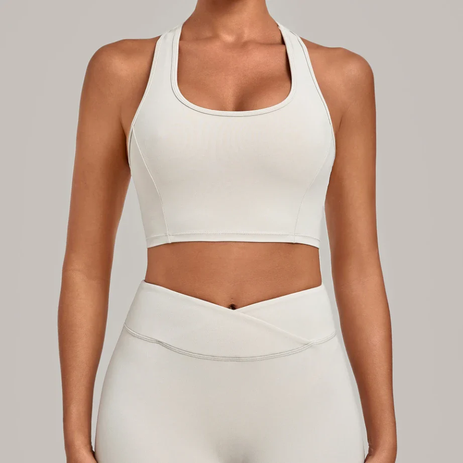 Women's Breathable Racerback Yoga Gym Bra