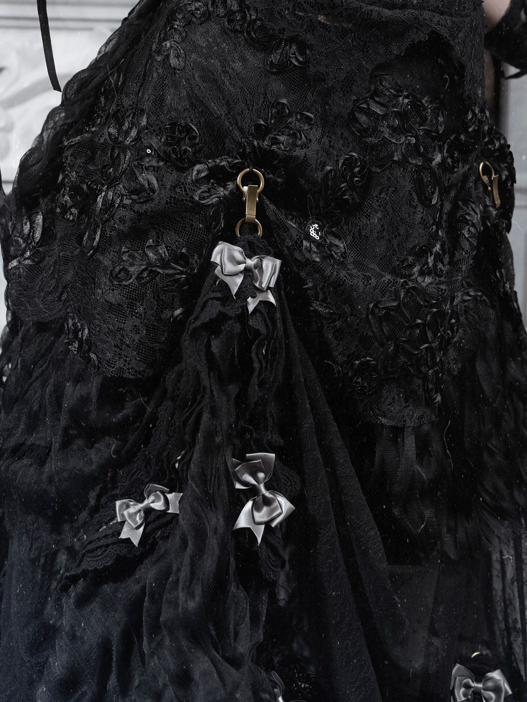 Gothic Bustle Train Skirt