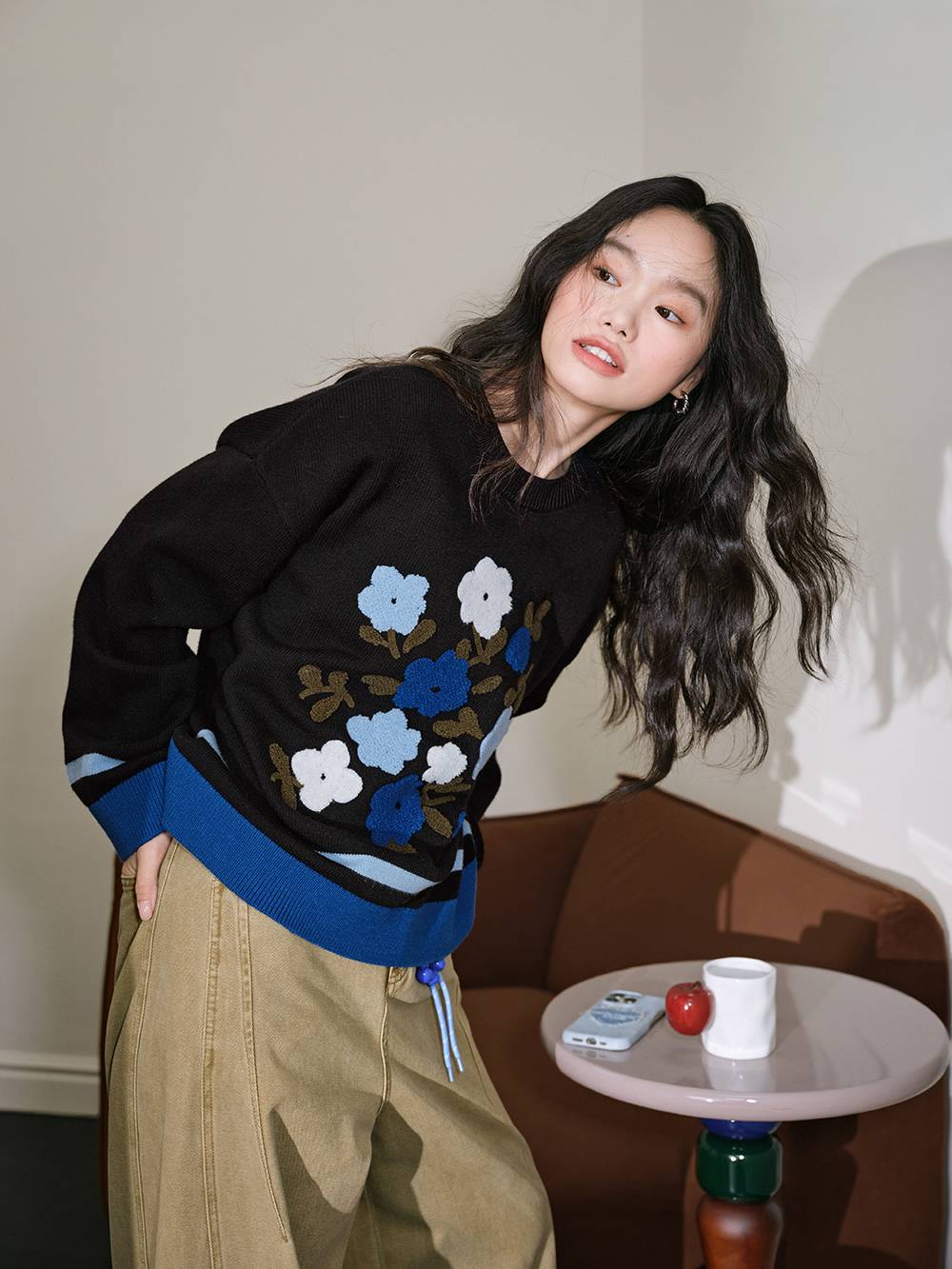 Floral Sweater