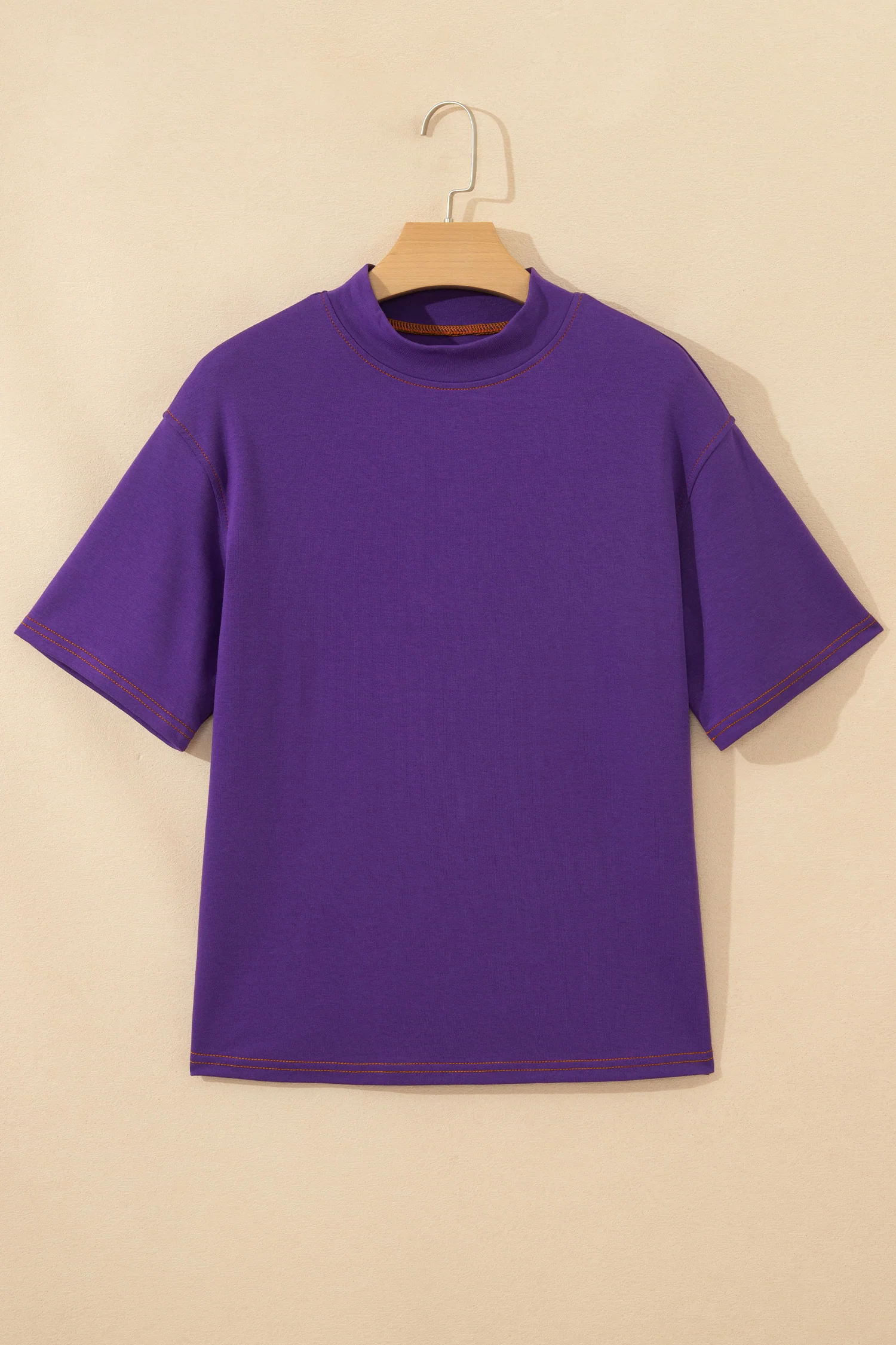 Reversible Contrast-Stitched T-Shirt