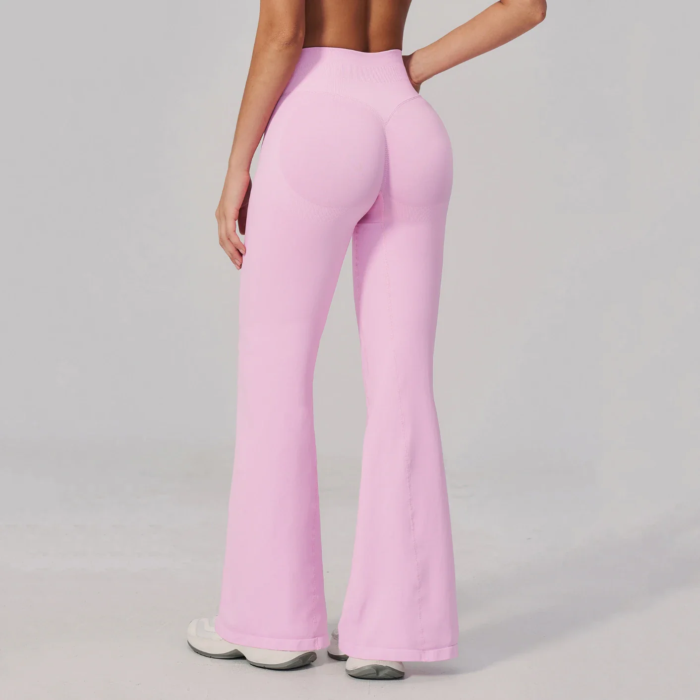 Seamless High Waist Tummy Control Hip Lifting Yoga Flared Pants