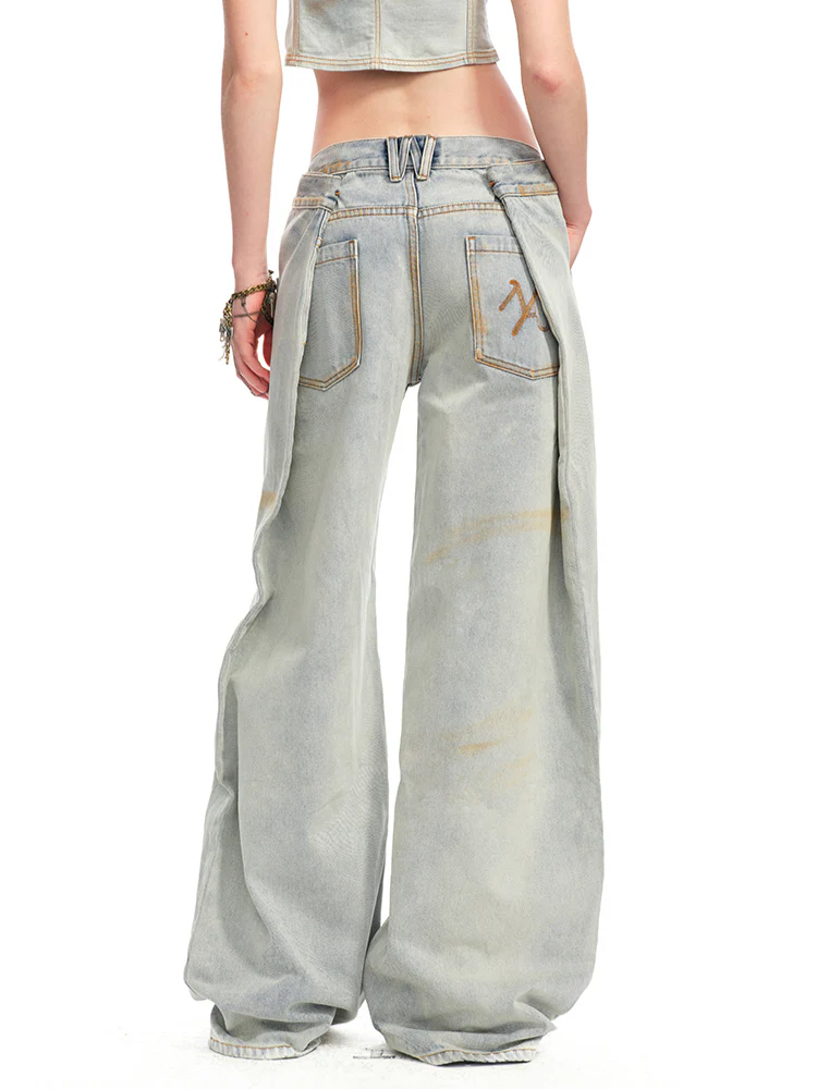 Washed Reversed - Pocket Jeans