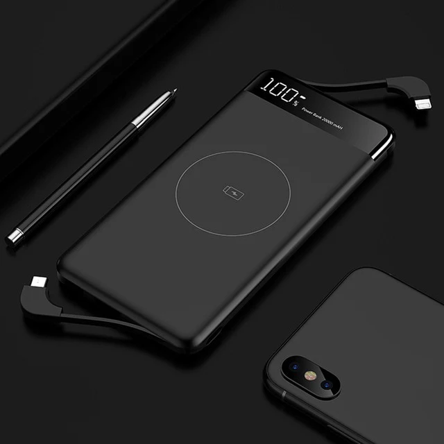 External Battery Fast Wireless Charging Power bank