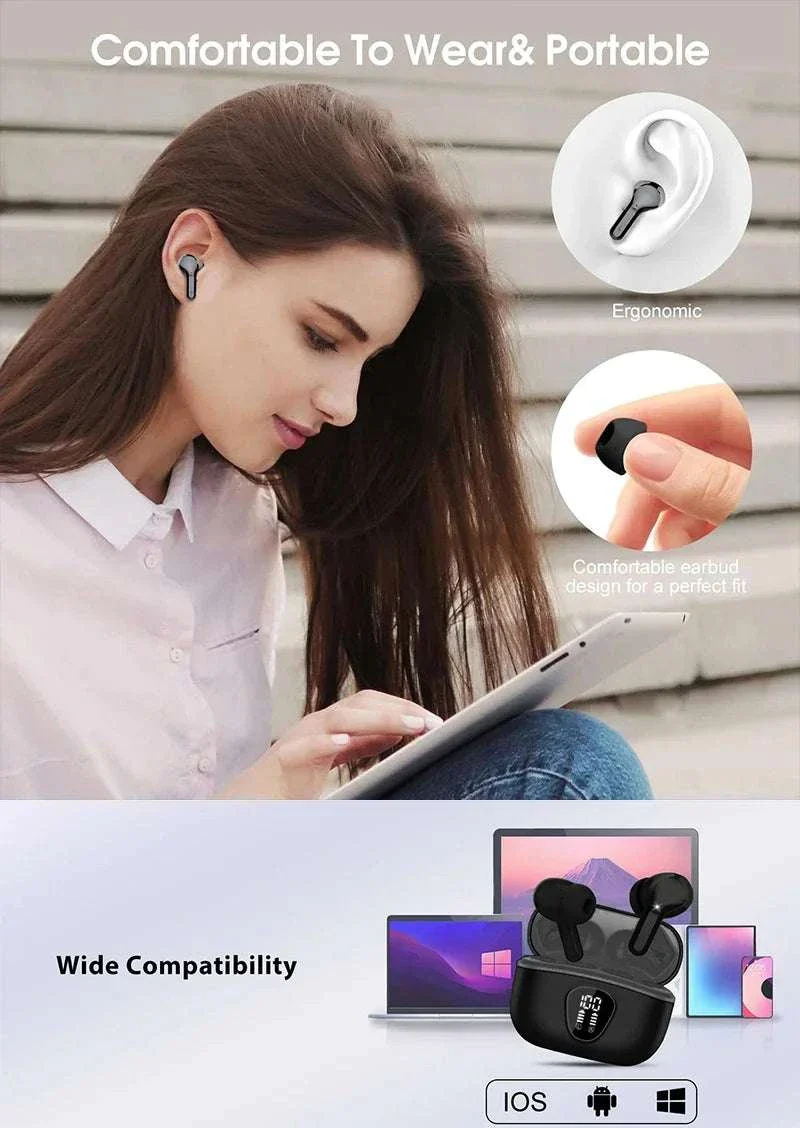 Woowill SoundPure Pro | BT 5.3 HiFi Earbuds with 60H Playtime