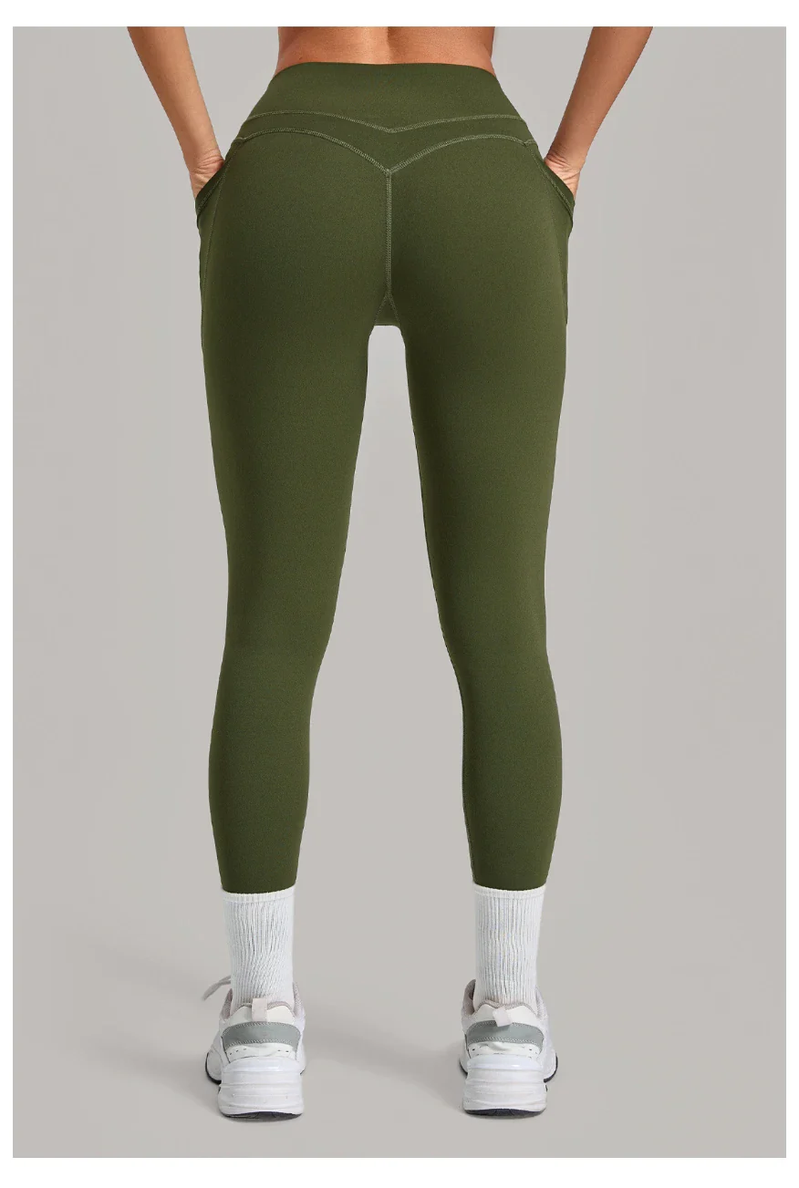 Women's Hip-lifting Yoga Leggings With Pockets
