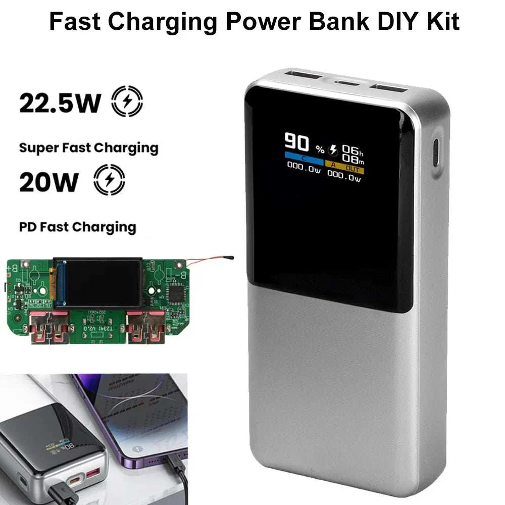Pro-DIY 22.5W Fast Charge Kit | 0.96" TFT Color Display