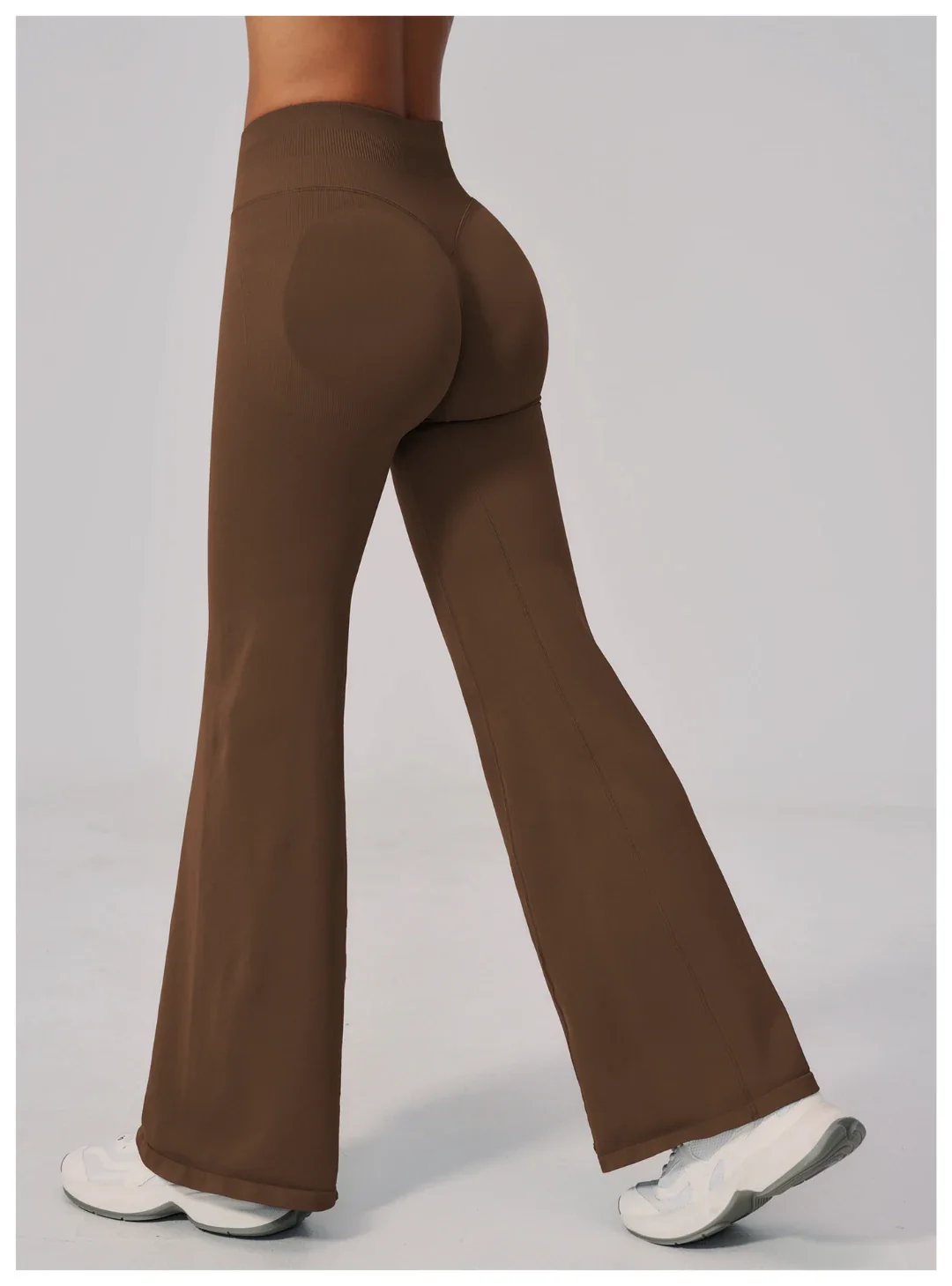 Seamless High Waist Tummy Control Hip Lifting Yoga Flared Pants